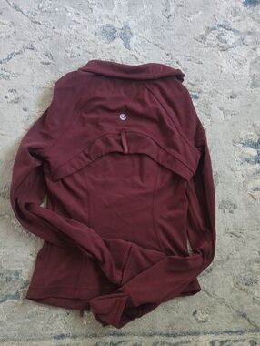lululemon athletica maroon performance jacket